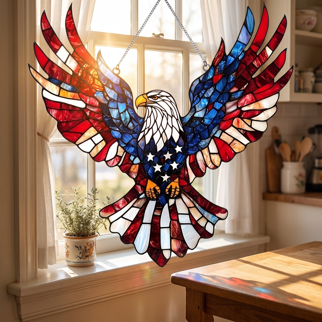American Eagle Window Suncatcher