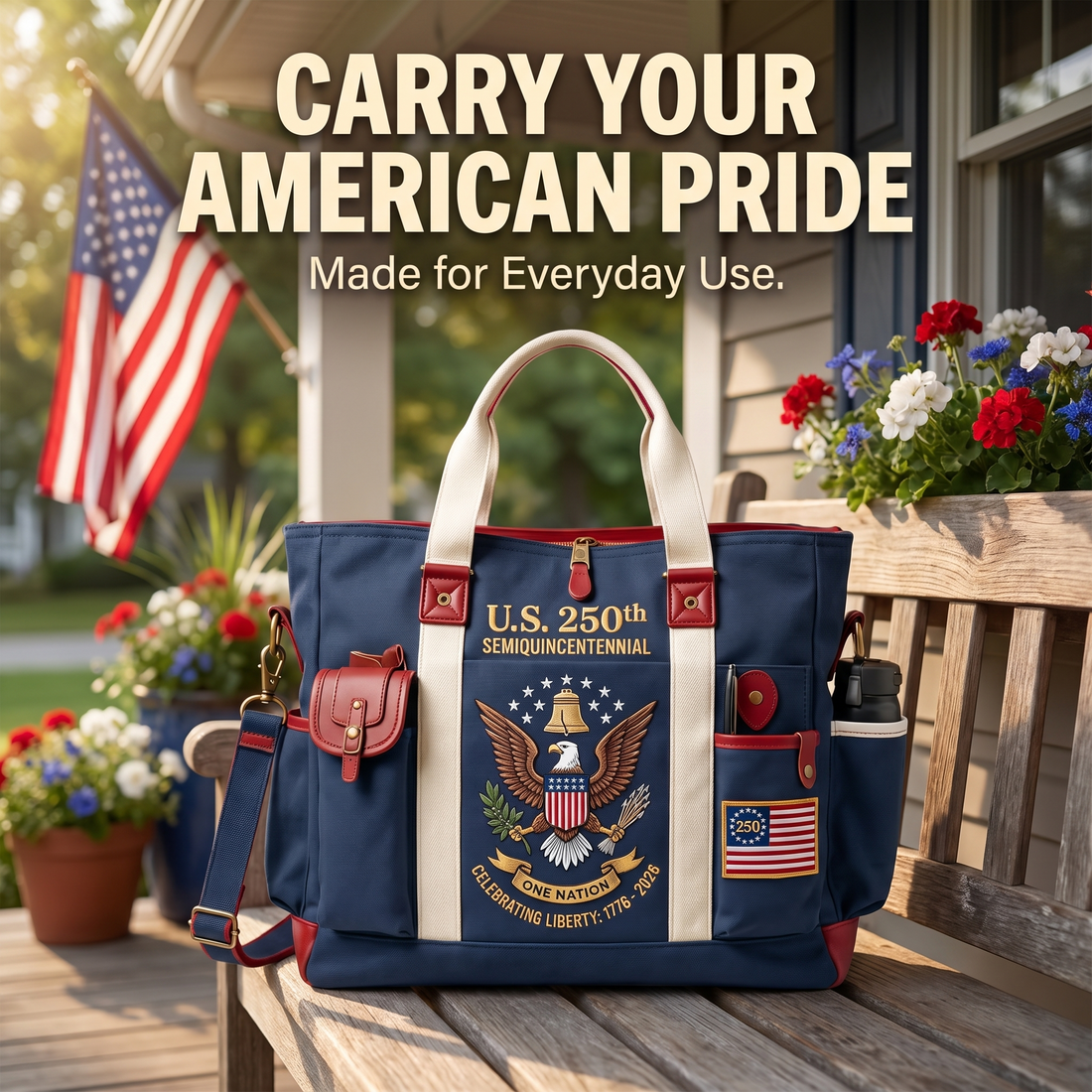 USA 250th Anniversary Outdoor Tote Bag