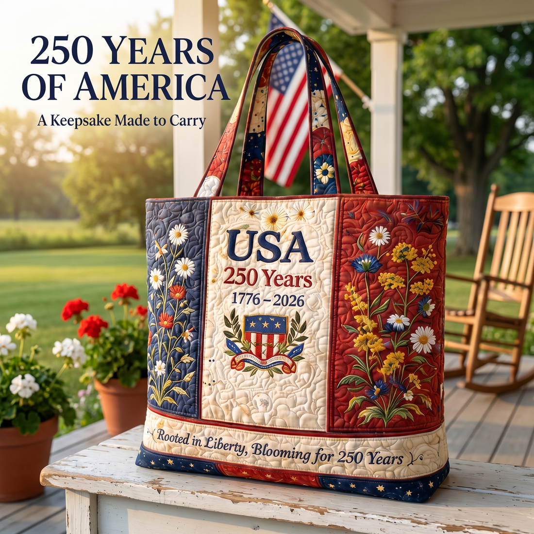 Liberty Bloom Quilted Tote
